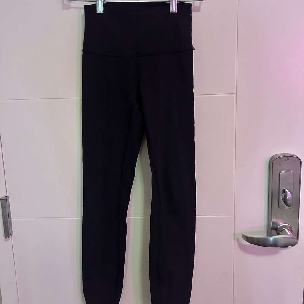 Lululemon Athletica Black Wunder Under Luxtreme High-Waisted Leggings